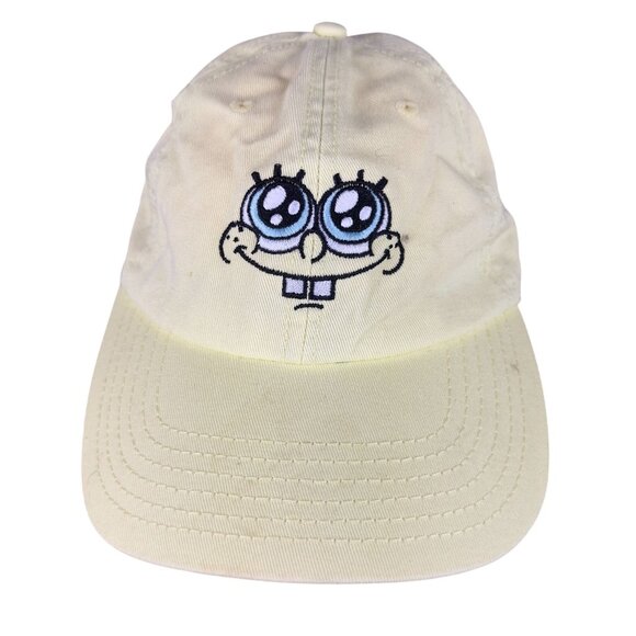 SpongeBob SquarePants Yellow Embroidered Cap With Adjustable Strap For Adults - Picture 3 of 16